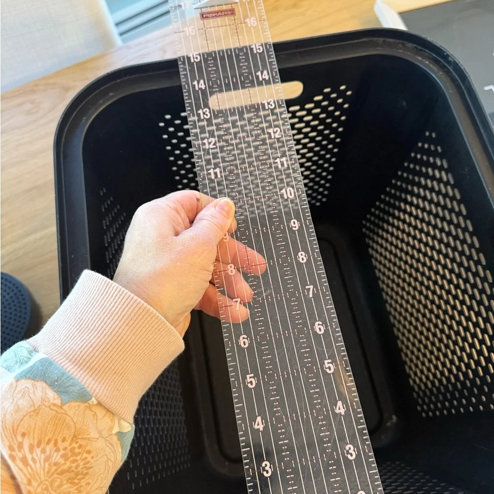 Mainstays Perforated Black Bin